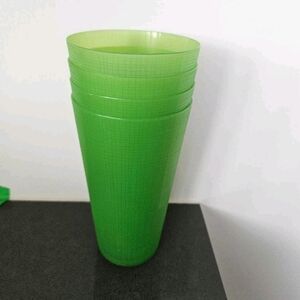 Four Large Plastic Cups